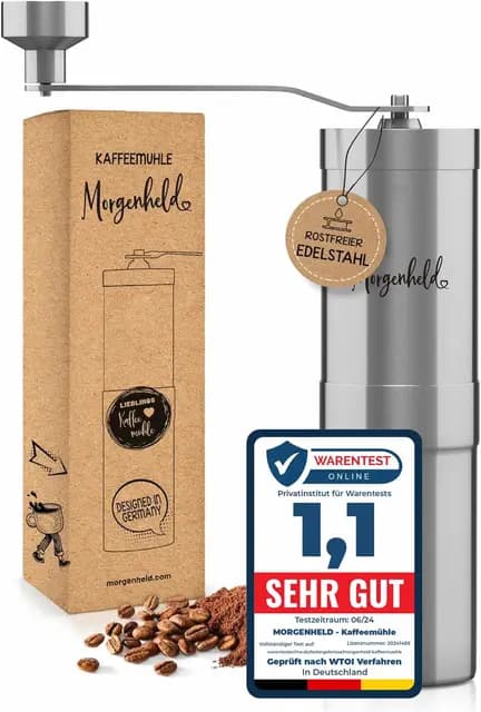 Morgenheld Edelstahl Kaffeemühle