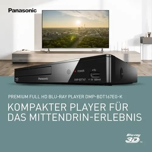 Panasonic DMP-BDT167EG 3D Blu-ray Player schwarz