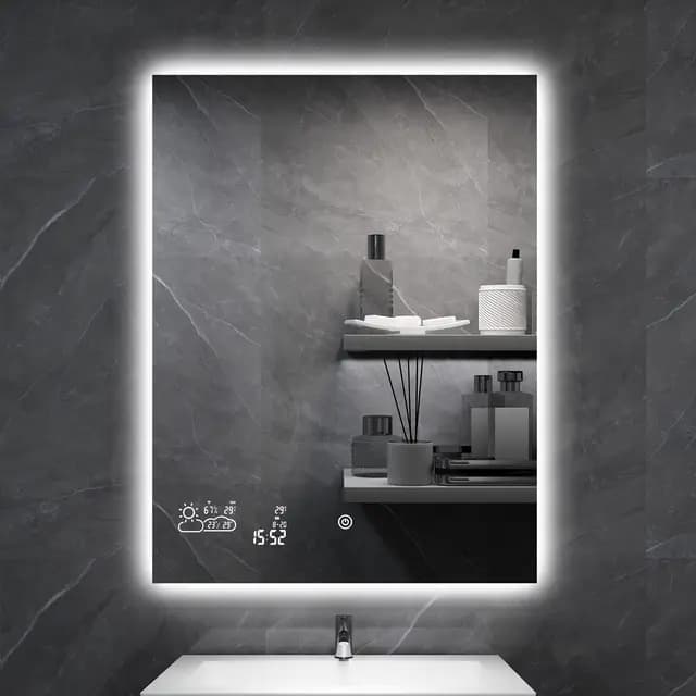 Byecold LED Badspiegel mit Touchschalter