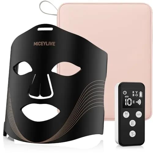 MICEYLIVE LED-Gesichtsmaske 3-Modi Rotlicht Hautpflege