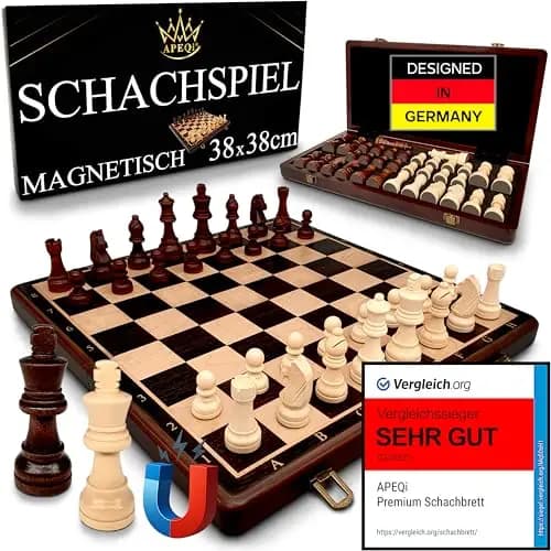 APEQi Premium Holz Schachspiel