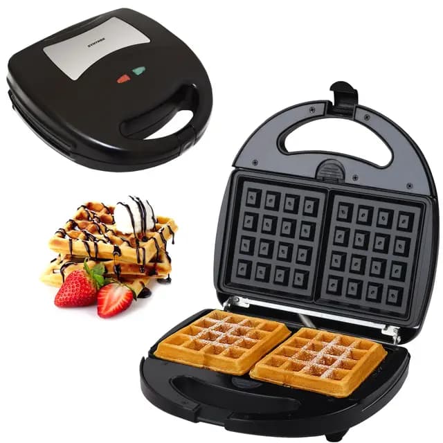 Syntrox Germany Waffeleisen Waffelmaker Chef Maker SM-1300W Waffle Bakery mit herausnehmbaren Backplatten