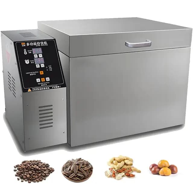 Elektrischer Kaffeeröster 1800W/2400W, Einstellbare Kaffeeröstmaschine für Haushalt Kommerzieller, Coffee Roaster Machine für Gebrannte Mandeln Nuss Erdnuss, 2000G/4000G Kapazität Type10