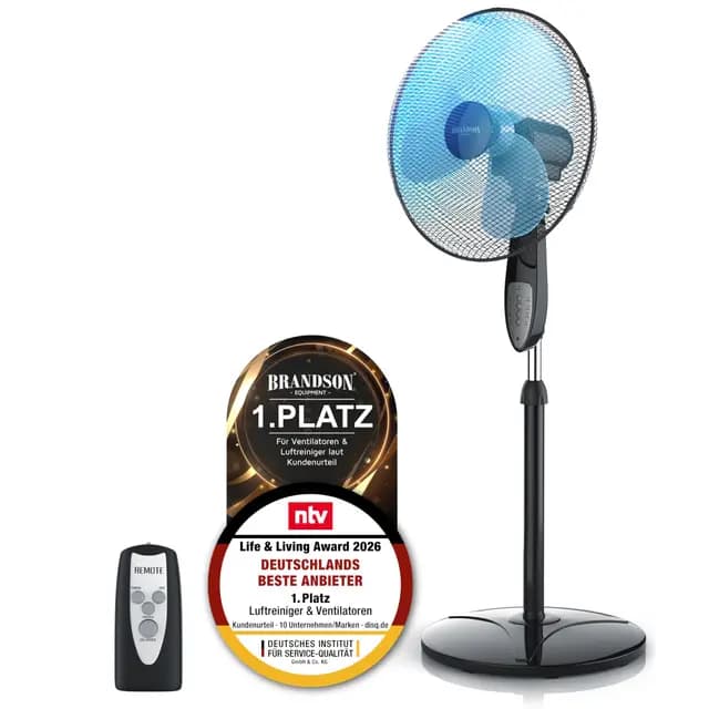 Brandson Standventilator mit Fernbedienung