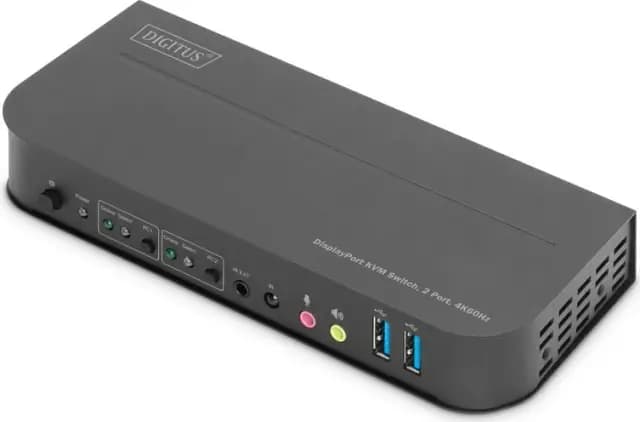 Digitus 4K 60Hz DisplayPort/USB KVM-Switch 2-Port