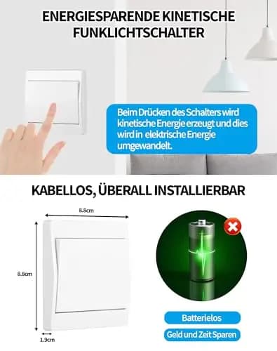 LAOYE Funklichtschalter mit Empfänger – Bild 1