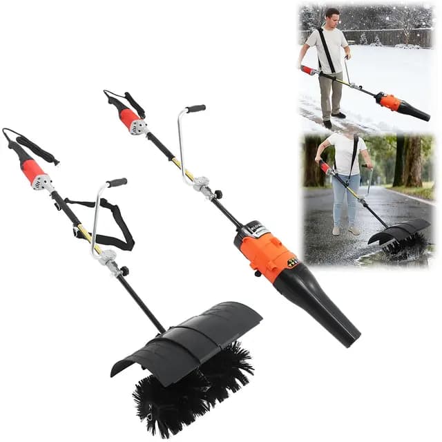 HUOMMGS YLNX3Q Elektrische Schneefräse & Kehrmaschine