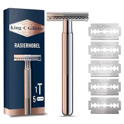 King C. Gillette Double Edge Rasierhobel mit Metallgriff – Bild 1