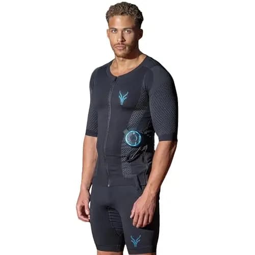 Antelope Evolution Herren EMS Anzug Größe S-XXL - EMS Komplettsystem für effektives Ganzkörpertraining, Fitnessgerät für Zuhause oder im Studio, Heimtrainer, unterstützt beim Abnehmen und Muskelaufbau