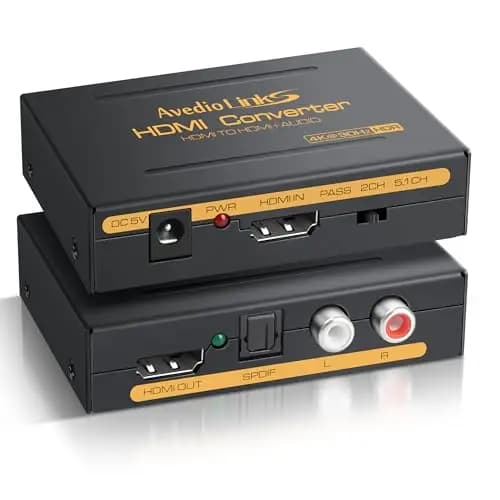 avedio links HDMI Audio Extractor 4K mit Toslink und Stereo-Ausgang