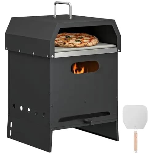 Outsunny 3-in-1 Edelstahl Pizzaofen