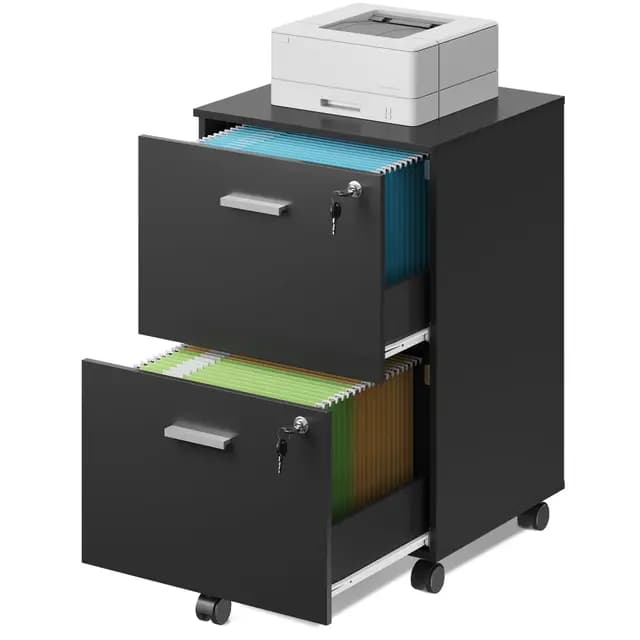 DEVAISE AWJG504BL Rollcontainer Aktenschrank