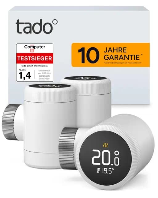 tado Smartes Heizkörperthermostat Trio Pack