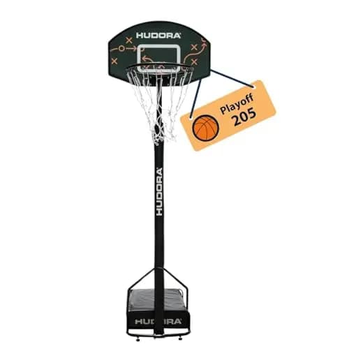 HUDORA Basketballständer - Höhenverstellbarer Basketballkorb - Mobile Korbanalage mit Ständer für Kinder, Jugendliche & Erwachsene - Stand-Basketballkorb Outdoor mit Rollen