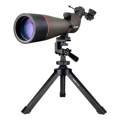 Svbony SV13 Spektiv 20-60x80, Tischstativ, Smartphone Adapter, HD Wasserdicht Porro Prisma Abgewinkelt Spektiv Spotting Scope für Vogelbeobachtung