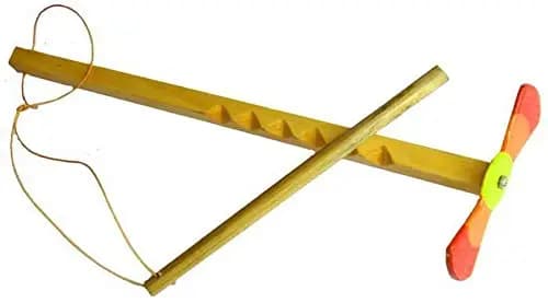 HUI-HUI Maschine Holzspiel, Zauberartikel mit Propeller, Geschenkidee, Denkspiel, Knobelspiel,
