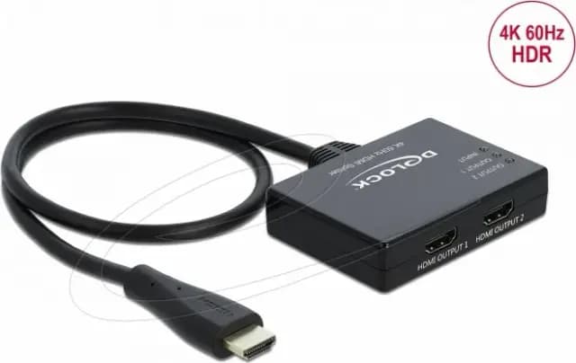 DeLOCK HDMI Splitter 1x2 4K 60Hz