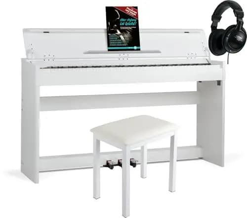 McGrey DP-18 Digitalpiano 88 Tasten Weiß matt mit Zubehör-Set