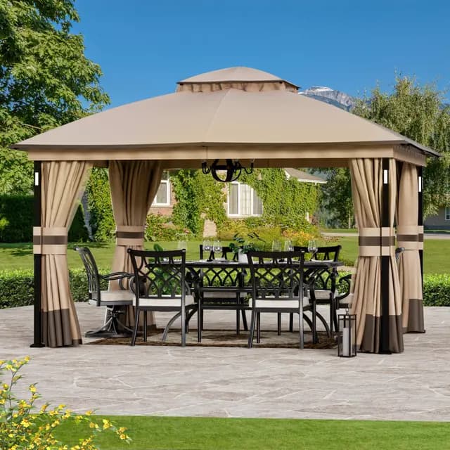 Modern Shade Gartenpavillon mit LED & Bluetooth