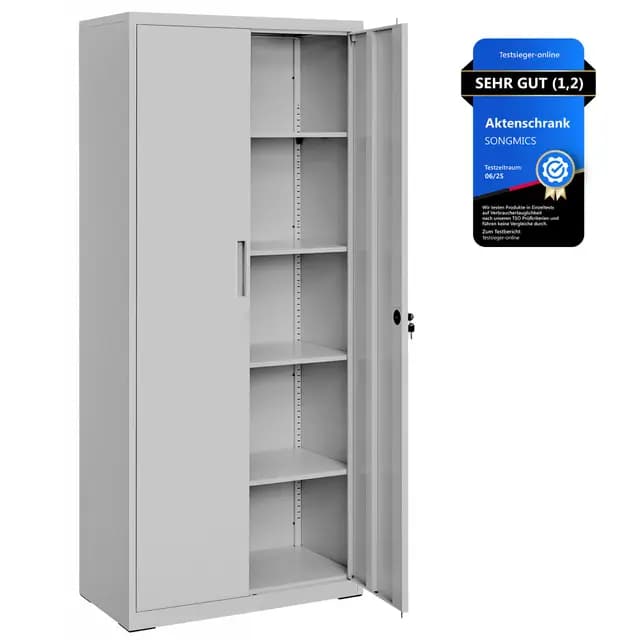 SONGMICS OMC015G01 Stahl-Aufbewahrungsschrank