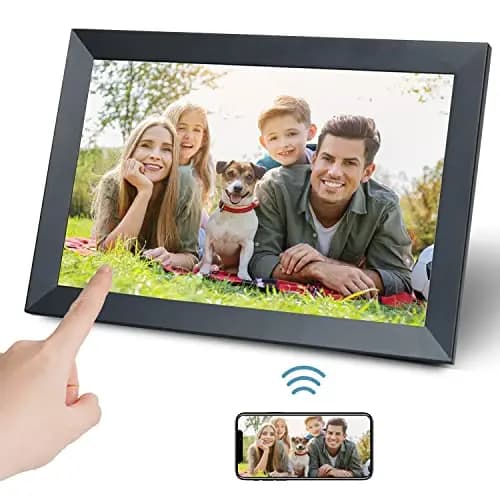 Aorpdd Digitaler Bilderrahmen 10,1 Zoll WLAN IPS-Touchscreen