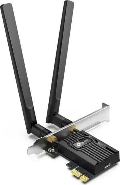TP-Link AX3000, 2.4GHz/5GHz WLAN, Bluetooth 5.2 LE, PCIe x1