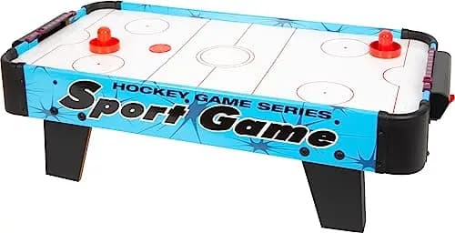 small Foot Tisch-Air-Hockey aus Holz und Kunststoff und kompakter Tischaufleger für Speedhockey