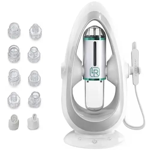 Aeroflexa AquaFacial Hautreinigungsgerät mit Mikroblasen, 10 Aufsätze
