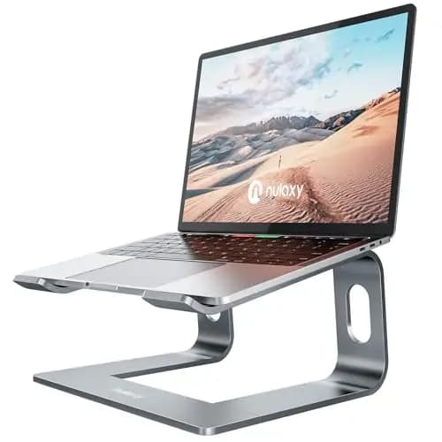 Nulaxy Aluminium Laptop-Ständer ergonomisch abnehmbar grau