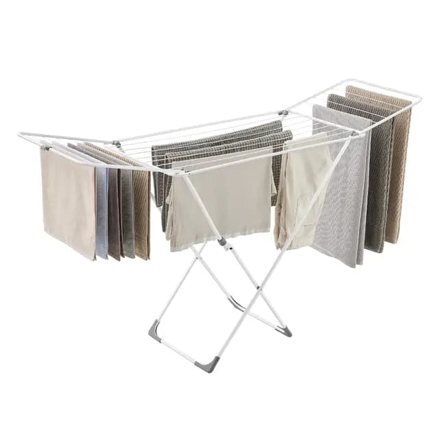 SONGMICS Flügelwäscheständer klappbar LLR540W01 weiß