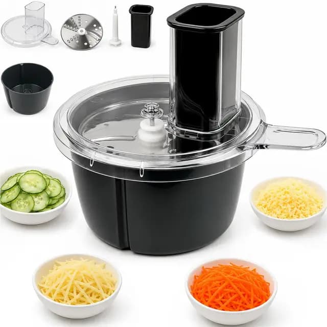 UtaUla HGAA205 Spiralschneider & Gemüsereibe für Thermomix TM5/TM6 – Bild 1
