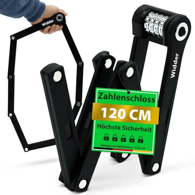Widder Nero Faltschloss Zahlenschloss 120 cm