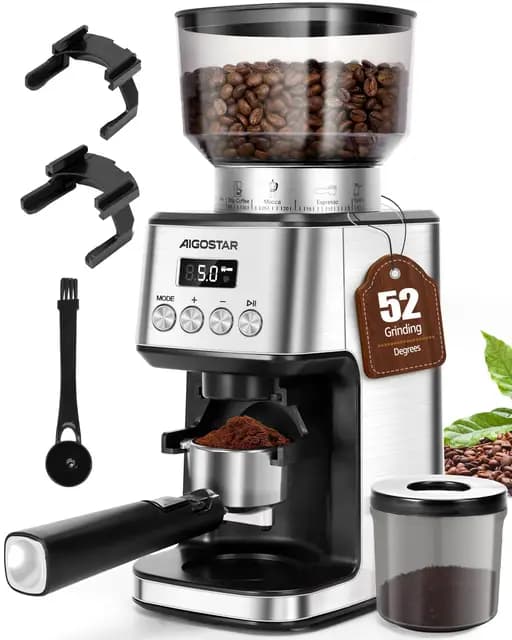 Aigostar Kaffeemühle mit Digital Display