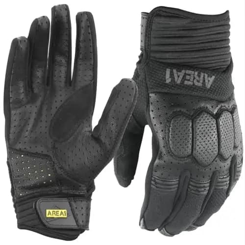 Area1 Motorradhandschuhe Leder