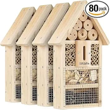 PEARL Insektenhotel-Bausatz 4er-Set für Wildbienen