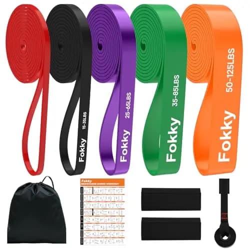 Fokky 5er Fitness Widerstandsbänder Set