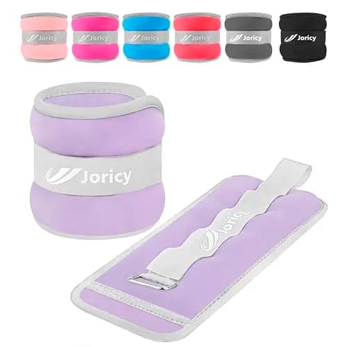 JORICY Neopren Gewichtsmanschetten Knöchel & Handgelenk 1 kg Paar