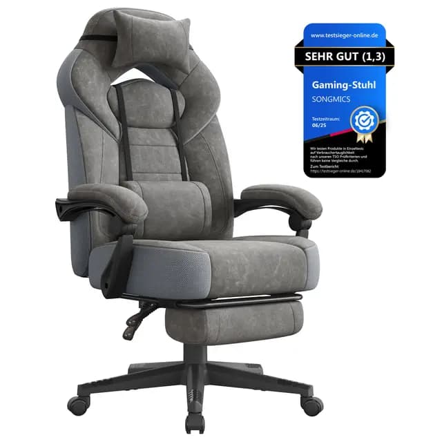 SONGMICS OBG077G01 Gaming-Stuhl