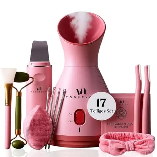 VogueNow LuxGlow Steamer Spa Kit 3-in-1 Gesichtsdampfer