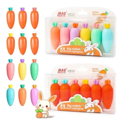 Feirdhoo Karottenform Textmarker Set