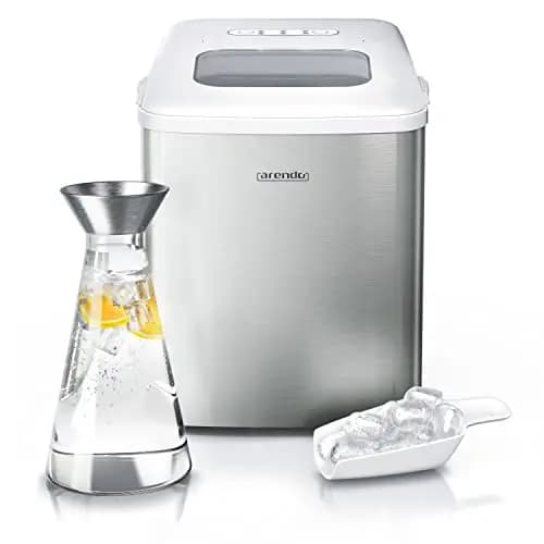 Arendo Edelstahl Eiswürfelmaschine