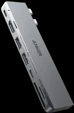 Anker 547 PowerExpand Direct 7-in-2 USB-C PD Media Hub, 2x USB4 [Stecker]