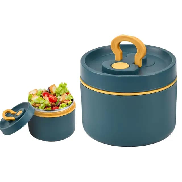 Kleemeiero Thermobehälter für Essen 650ml Thermobehälter für Speisen Warmhaltebehälter für Essen mit Löffel Speisebehälter Thermo Essensbehälter Thermo Warmhaltebox für Essen Thermo Lunchbehälter