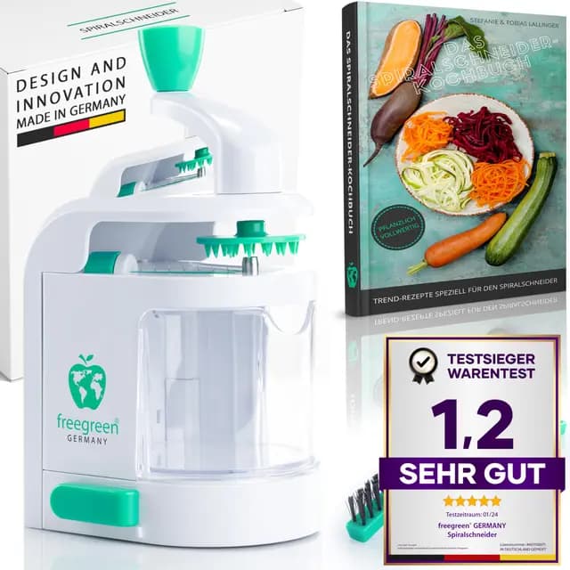 freegreen Spiralschneider mit Auffangbehälter