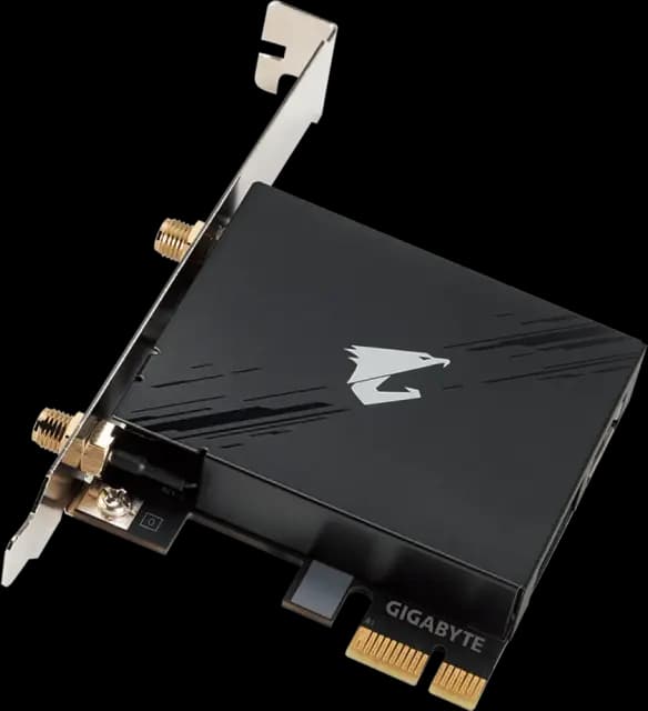 GIGABYTE GC-WBAX210, 2.4GHz/5GHz/6GHz WLAN, Bluetooth 5.2, PCIe x1