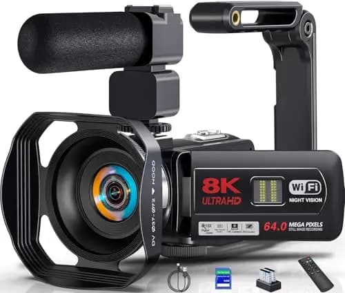 PITIKI 8K Camcorder Vlogging-Kamera