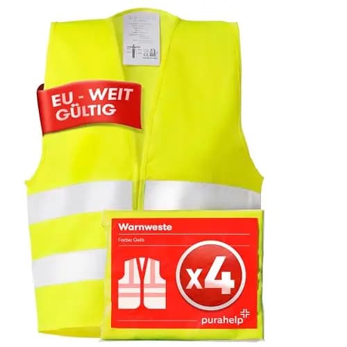 PURAHELP Warnweste 4er Set