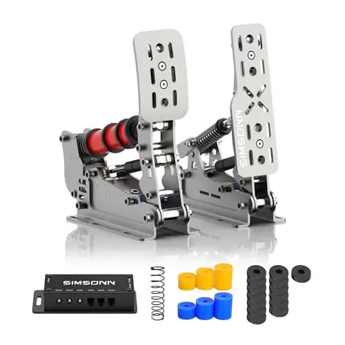 SIMSONN Plus X Sim Racing Pedals PC Simulator HE Hydraulikpedale Unterstützung für haptische Pedale Reactor (Plus X-P2-H2)