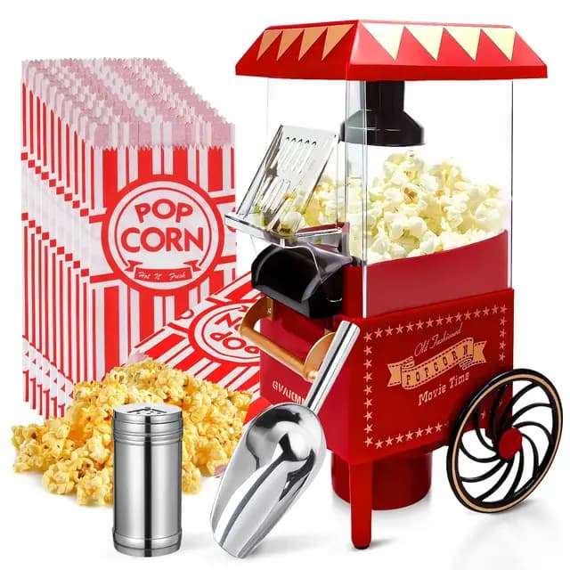 GVAKMM Popper-Cart Heißluft-Popcorn-Maschine