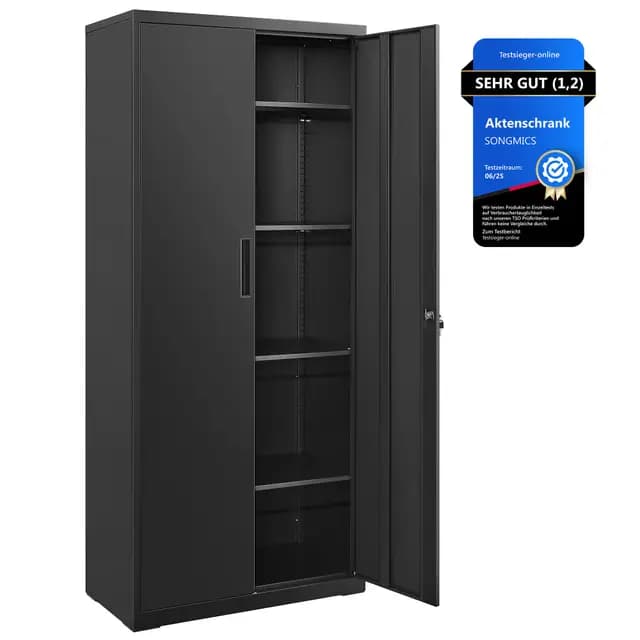 SONGMICS OMC015B01 Stahl-Aufbewahrungsschrank